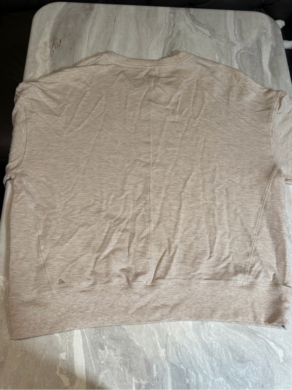 Travis Mathew Women's Lightweight Crewneck Sweatshirt - Cream - Picture 4 of 5